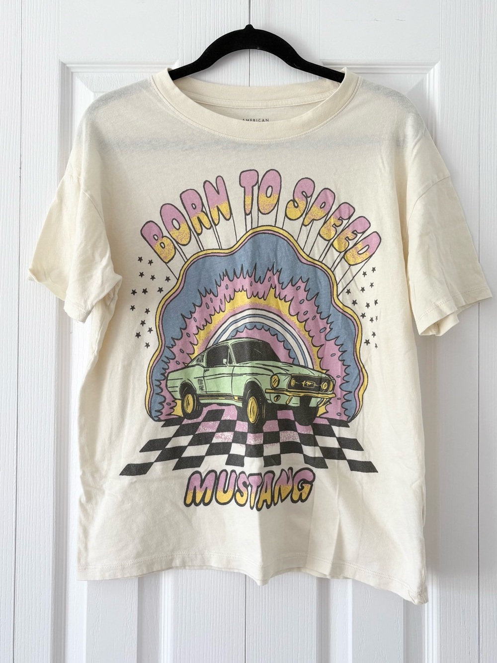 American Eagle Oversized Mustang Graphic Tee